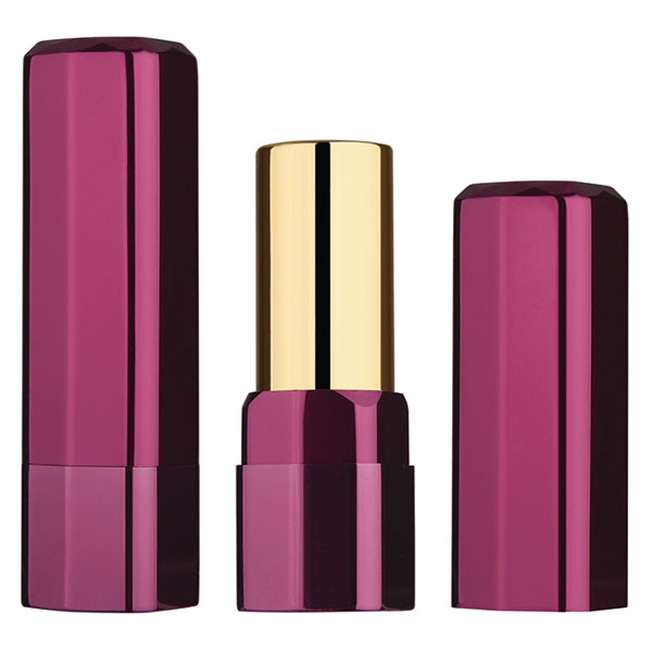 purple hexagon lipstick tube BL7005