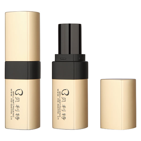 gold square lipstick tube BL7243