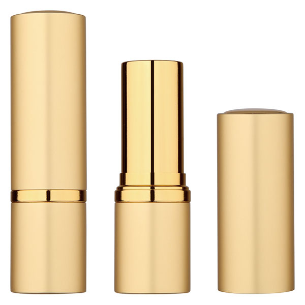 round gold lipstick tube BL7255