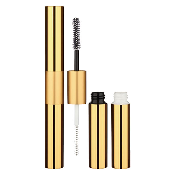 Dual-ended mascara tube for versatility and convenience